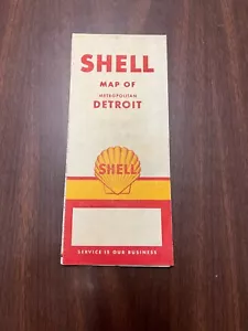 Shell Map of Metropolitan Detroit 1960 - Picture 1 of 3