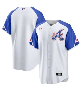 Nike Atlanta Braves City Connect MLB Baseball White Jersey Men’s Size XL - Picture 1 of 7