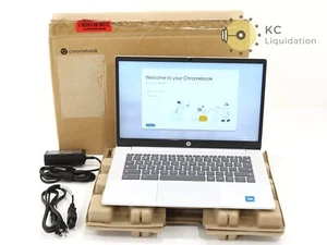 HP Chromebook 14A-NF009NR 14" Intel Processor N100 4GB RAM 64GB eMMC A27THUA#ABA - Picture 1 of 8
