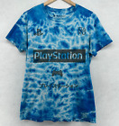 PLAYSTATION Shirt Mens S RIPPLE JUNCTION Japanese Tie Dye Jersey Cotton Blue