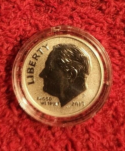 2015 p silver reverse proof Roosevelt dime in acrylic capsule Cover