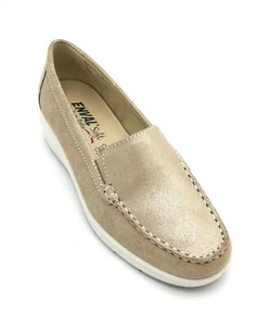 Enval 5754522 mocassino camoscio perlato platino fondo gomma Q - Imagen 1 de 4