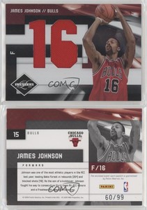 2009-10 Panini Limited Freshman Jumbo Jersey Numbers /99 James Johnson Rookie RC