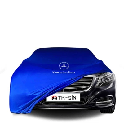 MERCEDES BENZ S V222 LONG Custom Fit İndoor Car Cover W/logo Red Black Gray Blue Foto 1 de 4