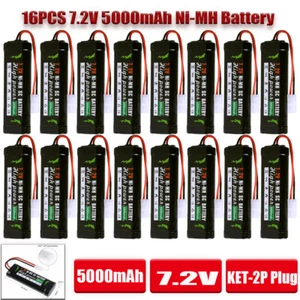 5000mAh Rechargeable Battery 7.2V Ni-MH Pack RC Battery + KET-2P Connector DE - Bild 1 von 71