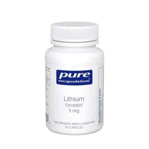 Pure Encapsulations Lithium Orotate 5 mg  90 Caps  Supports Calmness & Behavior - Picture 1 of 1