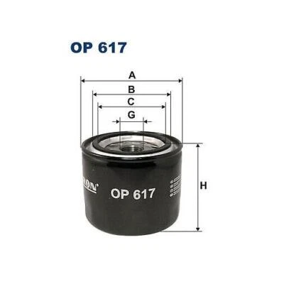 OP 617 FILTRON OIL FILTER FOR BEDFORD BELARUS BRANSON CARRARO DERWAYS GENESIS GR - Image 1 of 4