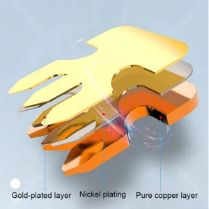 10Pcs Pass Through Connectors RJ45 Shielded Cat7 Connectors Network Modular *h* - Photo 1/12