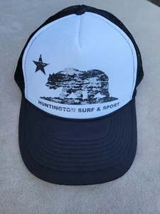 Huntington Surf & Sport Snapback Mesh Trucker Hat Baseball Cap Surfer Beach - Picture 1 of 9