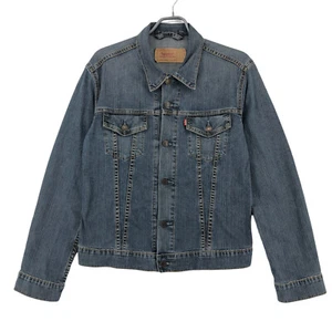Levi's Ostrich & Co Girl Denim Trucker Jacket Size L - Picture 1 of 10