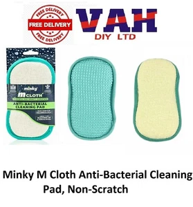 Almohadilla de limpieza antibacteriana de tela Minky M potente microfibra de alta densidad - Imagen 1 de 7