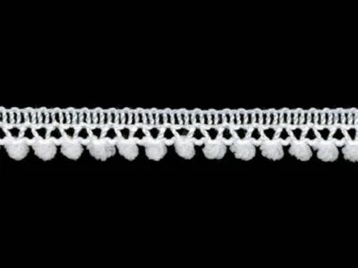 Mini flecos Pom Pom, recorte 3/8 pulgadas de ancho--selecciona color/precio por yarda Foto 1 de 3