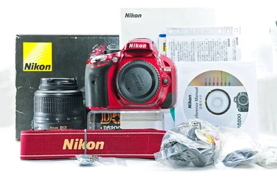 Nikon D5200 24.1MP DSLR-Kamera rot + 18-55mm Objektiv [neuwertig] 9.749 Auslö... - Bild 1 von 4