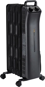 Amazon Basics Oil Space Heater, Portable Radiator Heater with 7 Oil-Filled Fins - Picture 1 of 12