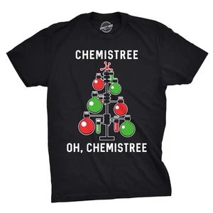 Mens Chemistree T shirt Funny Chemistry Science Christmas Nerdy Graphic Cool Tee - Picture 1 of 8