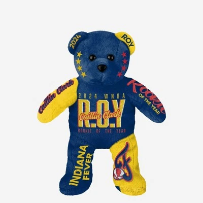 Caitlin Clark Indiana Fever 2024 Rookie Of The Year Team Beans Embroidered Bear - Image 1 of 3