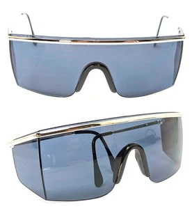 Occhiali da sole Gianni Versace mod 790 square wrap sunglasses vintage mask blue - Imagen 1 de 20