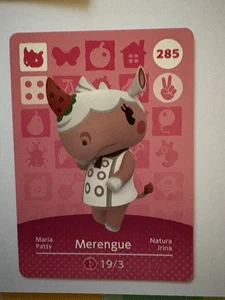 285 Merengue Animal Crossing Amiibo Card Authentic ACNH inc tracked post - Picture 1 of 1