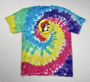 Buc-ee’s Tie Dye Florida T-Shirt Rainbow Spiral Gr. M 100% Baumwolle - Bild 1 von 7