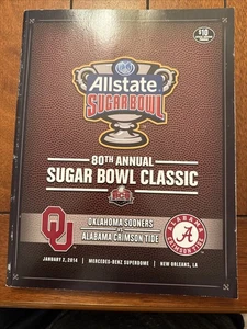 2014 Zuckerdose Programm 2013 Oklahoma Sooners vs Alabama Crimson Tide - Bild 1 von 1