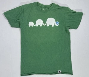 Johnny Cupcakes T-Shirt Mens S Green Elephant Cupcake Graphic Tee Rare - Picture 1 of 5