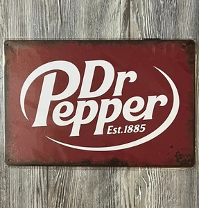 Dr Pepper Est. 1885 8 x 12 Vintage Novelty Metal Sign New Shrink-wrapped - Picture 1 of 2