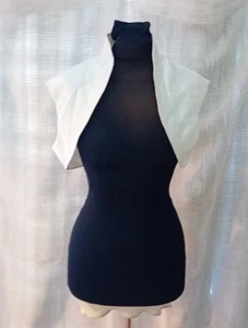 ivory silk wedding bolero jacket size 16 from Linea Raffaelli - Picture 1 of 5