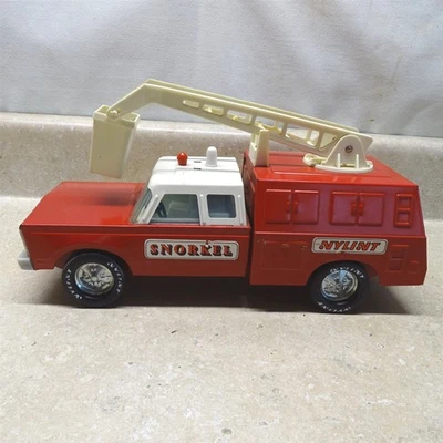 Vintage Nylint Fire Dept. Snorkel Truck, Mini, Pressed Steel 12" - Image 1 of 4