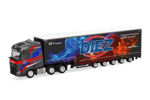HERPA, DAF XG 6x2 con rimorchio a 5 assi DIEZ, 1/87, HER319263 - Foto 1 di 1