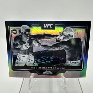 2025 Topps Chrome UFC RC Assu Almabayev Negative Refractor Rookie - Picture 1 of 2