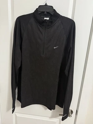 Nike Men’s Pinnacle Running Division Repellent Black 1/4 Zip FZ1121-010 Size XL - Image 1 of 4