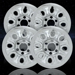 4-pack of 17" Chrome Wheel Skins for 2005-2013 Silverado 1500 WT/1WT - ARFH047 - Picture 1 of 10