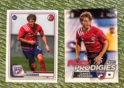 HOT (2) TANNER TESSMAN ONLY RC's 2020 BOWMAN ON DEMAND & TOPPS PITCH PRODIGY - Image 1 of 2