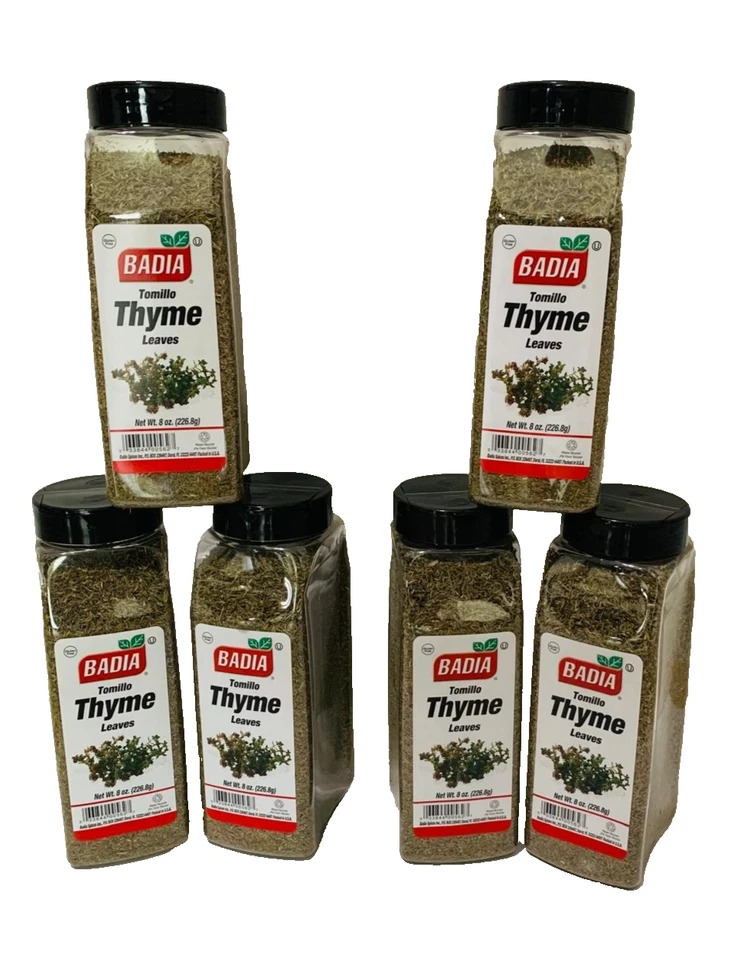 Badia Whole Thyme Leave Spice 8 Ounce 6 per Case.