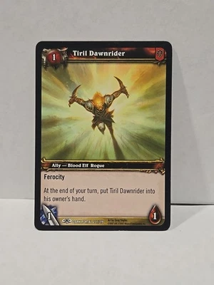 World Of Warcraft TCG Through The Dark Portal Tiril Dawnrider Regular Common - Image 1 of 2