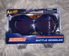 Nerf ~ Battle Goggles ~ Padded ~ Adjustable Strap ~ Blue Colored Lens