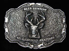Ql17122 Vintage 1977 **Deer Hunting An American Heritage** Belt Buckle