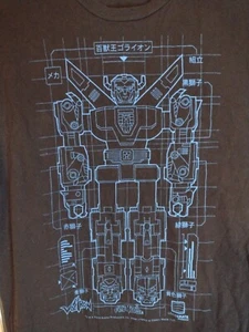 Camiseta Lootcrate Voltron Para Hombre Talla Pequeña Robot Transformer Negra Azul - Imagen 1 de 7