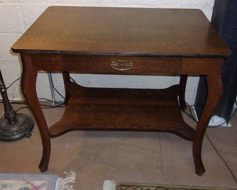 ANTIQUE OAK LIBRARY TABLE  ORIGINAL FINISH-SELLING OUT Cover