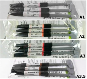 3 Syringes/Set Ivoclar Vivadent Dental Light Cure Composite TE-Econom Plus Resin - Picture 1 of 12