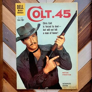 COLT 45 #4 FN (Dell 1960) Moore/Ushler Art WESTERN 10c Wayde Preston PHOTO COVER - Picture 1 of 7