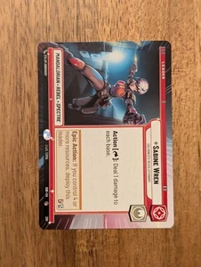 Star Wars Unlimited TCG - SWU - Sabine Wren Hyperspace - NM Cond - Picture 1 of 1
