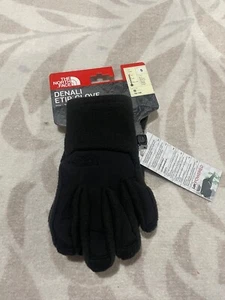 The North Face Denali Etip Gloves - TNF Black - Youth S - Picture 1 of 2