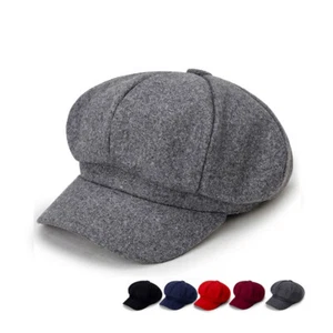 Cabbie Schirmmütze Barett warm Baker Boy Schirmmütze Flatcap Zeitungsjungenmütze Herren Damen - Bild 1 von 31