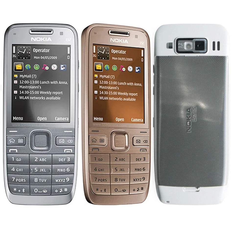 Nokia E Series E52 Bluetooth WIFI Unlocked 3G 3.2MP MP3 Bar 2.4" Mobile Phone  - Image 1 of 4