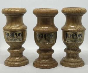 Wooden Candlesticks - HighPoint North Carolina (Set Of 3) - Picture 1 of 5