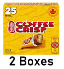 Nestle Coffee Crisp Snack Size Chocolate Bars 25 Pieces Each 2 Boxes (50 Pieces)