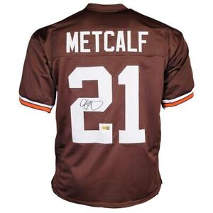 Eric Metcalf Signed Cleveland Brown Football Jersey (JSA)