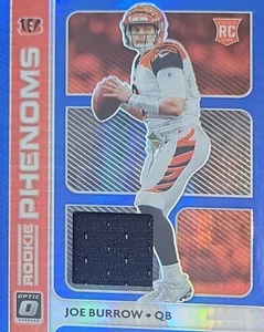 2020 Donruss Optic Rookie Phenoms#RP-1 Joe Burrow Rookie Phenoms Blue Hyper - Picture 1 of 2