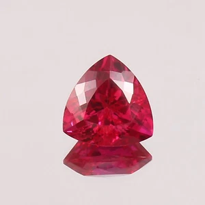 AAA+ Natural Flawless Mozambique Red Ruby Trillion Loose Gemstone Cut 8x8 MM - Picture 1 of 6
